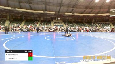 84 lbs 3rd Place - Nash Denison, Cowboy Wrestling Club vs Gunner Perkins, Graham Future Falcons