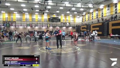 87 lbs Round 1 - Wyatt Wilson, McDominate Training Center vs Riker Dewitt, Big Game Wrestling Club