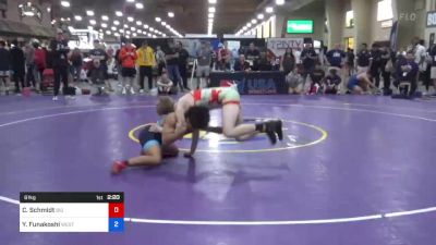 61 kg Cons 16 #2 - Carter Schmidt, Big Game Wrestling Club MT vs Yoshiya Funakoshi, West Coast Regional Training Center