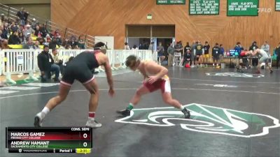 174 lbs Cons. Semi - Andrew Hamant, Sacramento City College vs Marcos Gamez, Fresno City College