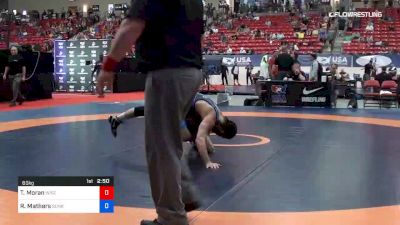 65 kg Cons 16 #1 - Tristan Moran, University Of Wisconsin vs Robbie Mathers, Sunkist Kids Wrestling Club