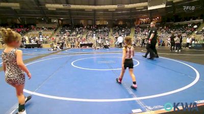 37 lbs Consi Of 8 #1 - Ellie Cisneroz, Powerhouse Wrestling vs Kimber Russell, Salina Wrestling Club