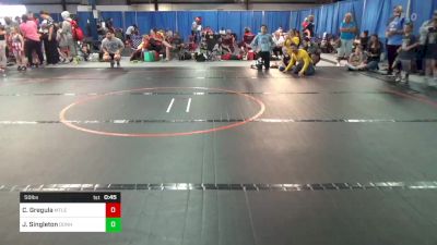 50 lbs Semifinal - Charae Gregula, Mt Lebanon vs Jaxson Singleton, Donahue