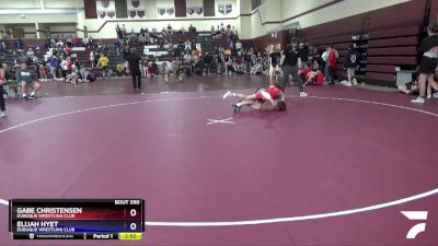 Junior-1 lbs Round 4 - Gabe Christensen, Dubuque Wrestling Club vs Elijah Hyet, Dubuque Wrestling Club