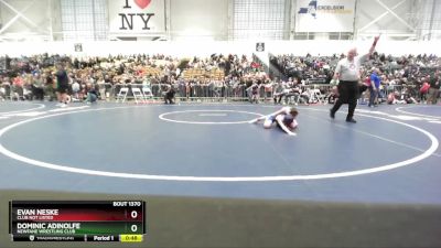 66 lbs Cons. Round 2 - Dominic Adinolfe, Newfane Wrestling Club vs Evan Neske, Club Not Listed