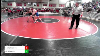 160 lbs Round Of 16 - Jake Ashman, Natick vs Calvin Stiles, Minnechaug