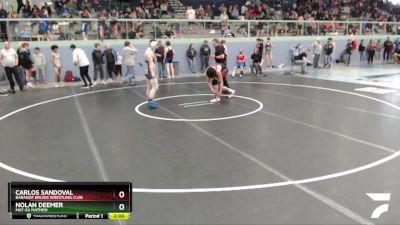 160 lbs Round 3 - Nolan Deemer, Mat-Su Matmen vs Carlos Sandoval, Baranof Bruins Wrestling Club