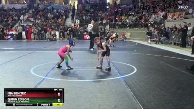 45 lbs Cons. Round 2 - Mia Benitez, Juic3 Acad3my vs Quinn Edison, Wichita Blue Knights