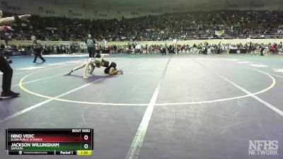 5A-126 lbs Cons. Round 1 - Nino Vidic, Elgin Public Schools vs Jackson Willingham, Sapulpa