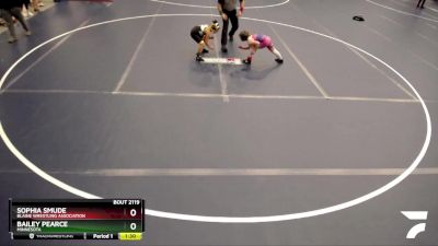 Round 3 - Sophia Smude, Blaine Wrestling Association vs Bailey Pearce, Minnesota