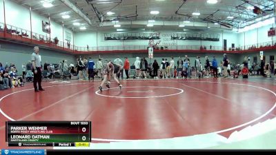 80 lbs Champ. Round 3 - Parker Wehmer, North Posey Wrestling Club vs Leonard Oatman, Swotsland County