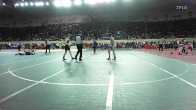 130 lbs Round Of 32 - Breylon Burdick, Sapulpa Junior High vs Nixon McCaulla, Piedmont