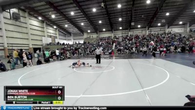 85 lbs Cons. Round 2 - Jonah White, Champions Wrestling Club vs Ben Burton, Wasatch Wrestling Club