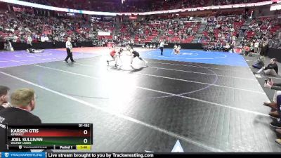 D1-152 lbs Quarterfinal - Joel Sullivan, Wilmot Union vs Karsen Otis, Kimberly