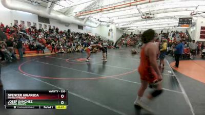 220 lbs 5th Place Match - Spencer Higareda, Huntley Project vs Josef Sanchez, Natrona County