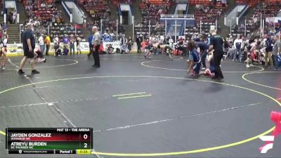 130 lbs Cons. Round 2 - Atreyu Burden, Oc Thunder WC vs Jayden Gonzalez, Voyageur WC