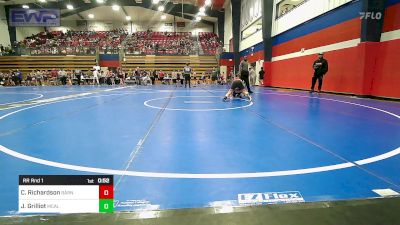 100 lbs Rr Rnd 1 - Connor Richardson, Barnsdall Youth Wrestling vs Joshua Grilliot, Mcalester Youth Wrestling