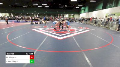 132 lbs Round Of 64 - Mikey Wilson, MI vs Jason Worthley, UT