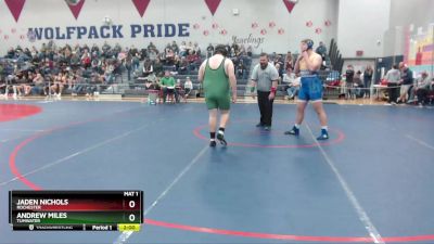 285 lbs Quarterfinal - Jaden Nichols, Rochester vs Andrew Miles, Tumwater