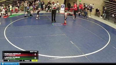 39 lbs Cons. Round 4 - Morgan Merkley, Uintah Wrestling vs Landon Dunbar, Uintah Wrestling