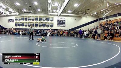 106 lbs Cons. Round 5 - Mason Massouh, Revere vs Kahl Cannon, Clay (Oregon)