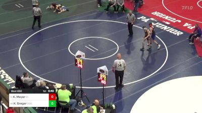 124 lbs Consi Of 32 #1 - Konnor Meyer, St. Marys vs Kane Gregor, Diocese Of Erie