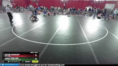 132 lbs Quarterfinal - Aiden DeBlare, Jefferson Wrestling Club vs Jacob VanHoof, Wisconsin