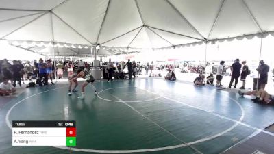 113 lbs Consi Of 8 #2 - Reggie Fernandez, Threshold WC vs Aden Vang, Mira Mesa HS