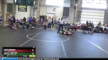 72 lbs Round 5 (8 Team) - Brady Watson, PA Alliance Blue vs Alyis Brown, PA Alliance White