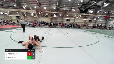 132 lbs Rr Rnd 1 - Dean Anderson, Valiant Prep vs Miles Hinson, St. Christopher's School