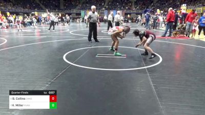 94 lbs Quarterfinal - Briella Collins, Canon McMillan vs Hope Miller, Punxsutawney