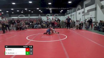 85 lbs Placement Matches (8 Team) - Ryker Duellman, LaCrosse Area Wrestlers(WI) vs Bo Gibbs, Team Ohio (OH)