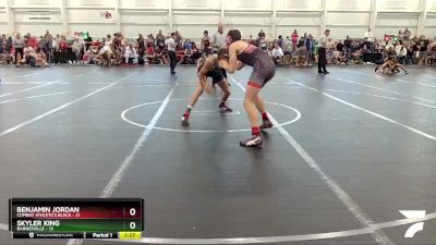 144 lbs Round 1 (8 Team) - Skyler King, Barnesville vs Benjamin Jordan, Combat Athletics Black