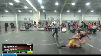 68 lbs Round 2 (4 Team) - Tyler Verceles, MJWL vs Logan Brickley, 84 Athletes