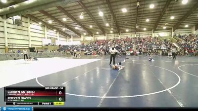 54 lbs Cons. Round 1 - Roczen Davies, Elite Wrestling vs Corbyn Antonio, Charger Wrestling Club