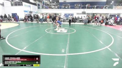 116 lbs Cons. Round 2 - Kathrynn Quina, Grapplers Garage vs Jake Couillard, Landstown Eagle Wrestling Club