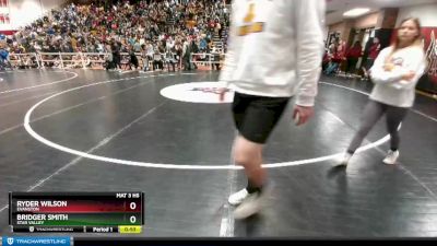 120 lbs Cons. Round 1 - Ryder Wilson, Evanston vs Bridger Smith, Star Valley