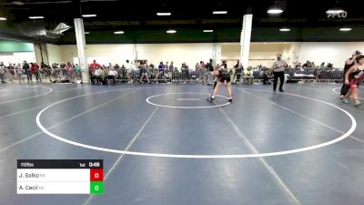 112 lbs Consi Of 16 #1 - Jude Salko, PA vs Alexander Cecil, NC