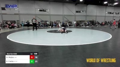 92 lbs Semifinal - Noah Majka, LWA 12U vs Beckham Fields, Untouchables 12u White