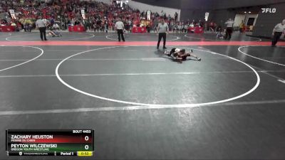 60 lbs Quarterfinal - Peyton Wilczewski, Oregon Youth Wrestling vs Zachary Heuston, Prairie Du Chien