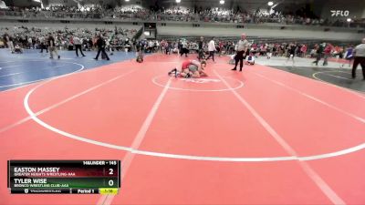 145 lbs Quarterfinal - Easton Massey, Greater Heights Wrestling-AAA vs Tyler Wise, Bronco Wrestling Club-AAA