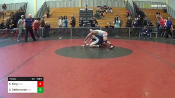 215 lbs Final - Kyle King, Catholic Memorial vs Daniel DeBernardo, Milford