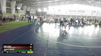 83 lbs Cons. Round 2 - Gavyn DeCol, Utah vs Jed Lake, Delta Wrestling Club