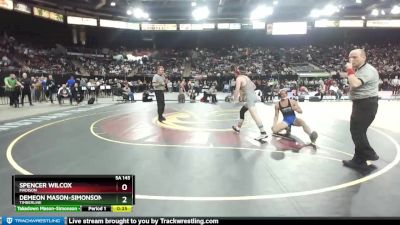 5A 145 lbs Cons. Round 2 - Demeon Mason-Simonson, Timberline vs Spencer Wilcox, Madison