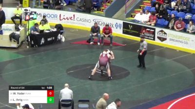 252 lbs Round Of 64 - Ward Yoder, Punxsutawney vs Louis Ihrig, Avon Grove