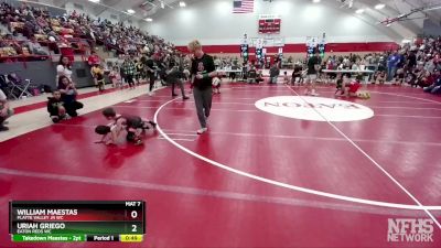 46-46 lbs Round 3 - Uriah Griego, Eaton Reds WC vs William Maestas, Platte Valley Jr WC