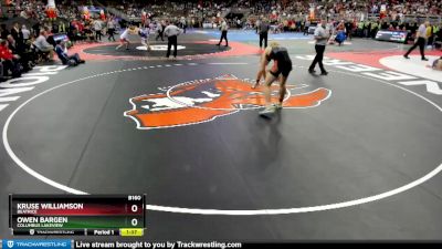 Quarterfinal - Owen Bargen, Columbus Lakeview vs Kruse Williamson, Beatrice