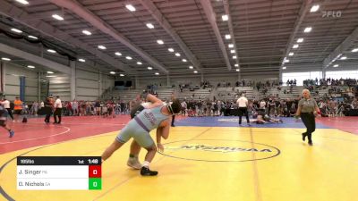 195 lbs Quarterfinal - Jason Singer, PA vs David Nichols, GA