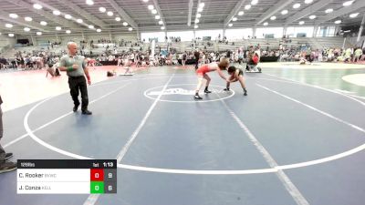 126 lbs Rr Rnd 2 - Cole Rooker, Buffalo Valley Blue vs Josh Conza, Kellam Mat Rats