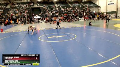 80 lbs Champ. Round 2 - Marshal Spatz, East Butler vs Reiman White, McCook Wrestling Club